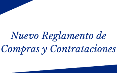 Nuevo reglamento de compras y contrataciones públicas